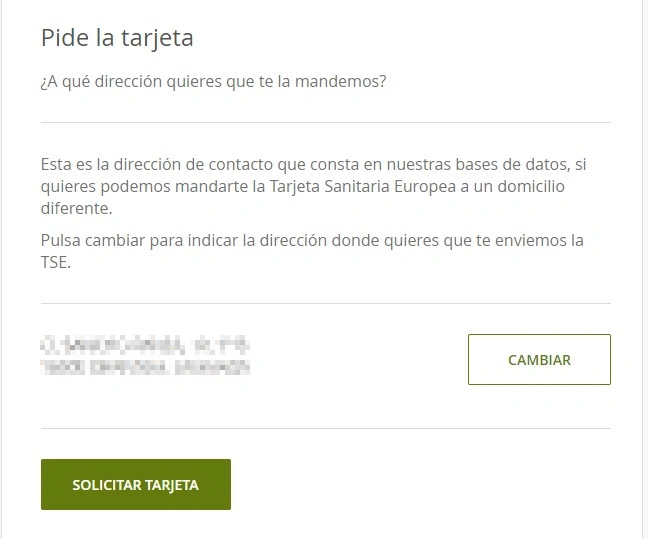 Solicitud - Tarjeta sanitaria europea - CertificadoElectronico.es