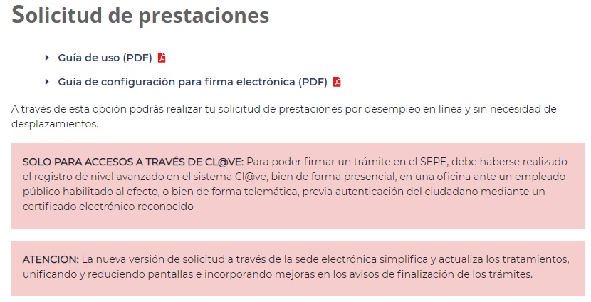 Aviso Sepe - Cómo solicitar el paro online - CertificadoElectronico.es